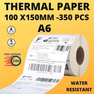 10Roll Thermal Paper Waybill A6 100x150mm Thermal Self-Adhesive Paper Labels for Any Thermal Printer
