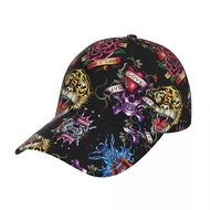 Ready Stock Ed Hardy (5) Fashion Curved Brim Baseball Cap Simple Casual Street Dance Hat All-Match U