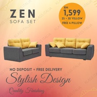 Fabric Sofa 2+3 Seater/ Sofa Kain /5 Seater Sofa / 2+3 Sofa