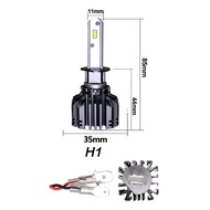 ไฟหน้ารถยนต์ LED รุ่น LC1 ชิพ CSP Y19 แสงคม คัทออฟดี H1 H4 H7 H11 HB3 HB4 HIR2 สีขาว 2 หลอด