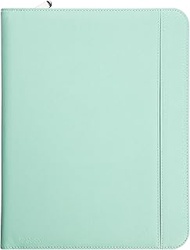 Vebon® New York Writing Case A4 Large I Vegan Leather Zip + Clipboard I Conference Folder + Laptop B