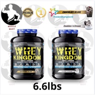 Muscle Kingdom Whey Kingdom Whey Protein 6.6lbs/3kg (84 serving)  - Makanan tambahan Whey Protin