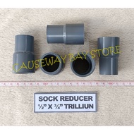 PVC REDUCER SOCK 1/2" X 3/4" TRILLION