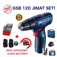 BOSCH GSB 120-LI (GEN 2) CORDLESS IMPACT DRILL+ 23 Accessories / GSB120 (***JIMAT SET ***)