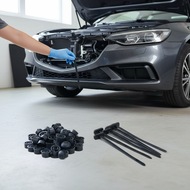 Heavy-duty nylon universal cable tie buckle, multi-purpose self-locking zip ties, adjustable wear he