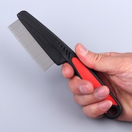 Sisir Kutu Panjang Jarum Halus Stainless Steel Sisir Serit Bulu Rambut Kucing Anjing Anti Kutu