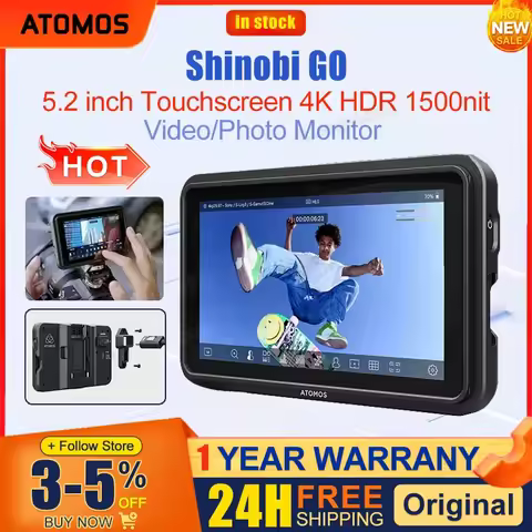 Atomos Shinobi GO 5.2'' Touchscreen 1500nit 4K HDR Video/Photo Monitor