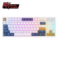 RK89 RGB ROYAL KLUDGE Triple Mode BT5.0/2.4G/USB-C Hot Swappable Mechanical Keyboard 89 Keys Bluetooth Wireless Gaming