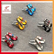 MOTORCYCLE HANGER - bag of 2 Colored Aluminum Hanging Hooks for Motorcycles, 6LY MOUNTING SCREWS