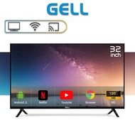 Gell Smart TV 32 Inch Flat Screen TV 32 Inches LED Television NetflixYoutube Ready