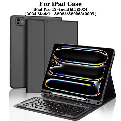 Keyboard Case for iPad Pro 13 Inch (M4) 2024, Detachable Wireless Bluetooth Keyboard for iPad Pro 13