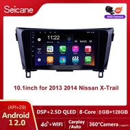 ◈▧ Seicane 10.1Inch 2.5D QLED Touchscreen Android 13.0 Radio Head Unit Player Para 2013 Nissan X-Tr