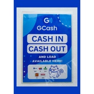 GCASH Cash-in or Cash-out Rates Signage
