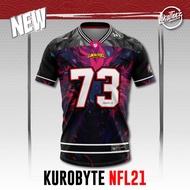 [NFL OVERSIZED BERSULAM]  NFL21 NFL Edition KUROBYTE 280GSM JERSEY