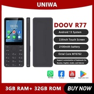 DOOV Ce R77 Smart Touch Screen Keypad 4G Mobile Phone Without Camera 3Gb+32Gb 2100Mah 2.8 Inch 3G