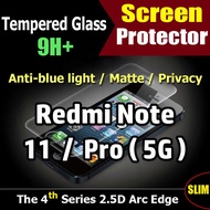【Redmi Note 11/Pro 5G】【Tempered Glass Screen Protector】Xiaomi Redmi Note 11 / Pro Tempered Glass Scr