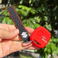 For Suzuki Minivan DA64V Da17v Silicone Remote Key Caps Cover Case Keychain Holder Car Accessories