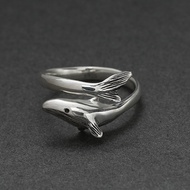 เพลง Nanfeng ออกแบบเองแหวน52Hz โสด S925เงินแท้ของขวัญสำหรับผู้ชายและผู้หญิง520รุ่นพิเศษ Hz