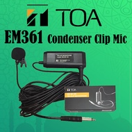 BANYAK CEPAT SAMPAI <TOA Clip Microphone Clip EM-361 Tie-Clip Microphone With 7 Meter Cable ( EM361 