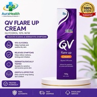 QV Flare Up Cream 10% Glycerol untuk Mengurangkan Simptom Eczema dan Dermatitis 100g. expired 2030