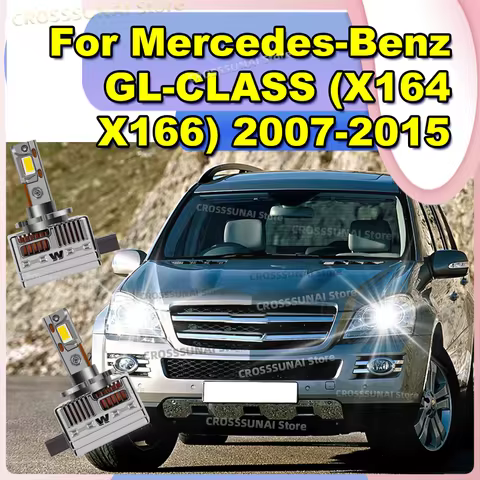 LED Headlights Canbus 1:1 HID Auto Lamp 50000LM Plug&Play For Mercedes Benz GL-CLASS X164 X166 2007-