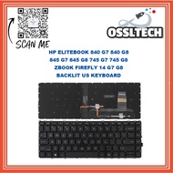 HP Elitebook 840 G7 G8 / 845 G7 G8 / 745 G7 G8 / Zbook Firefly 14 G7 G8 Laptop Keyboard