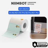 NIIMBOT Cartoon Label Sticker for B1 B2 B21 B1 Pro B2 Pro B21 Pro B31 B4 Thermal Waterproof Cute Nam