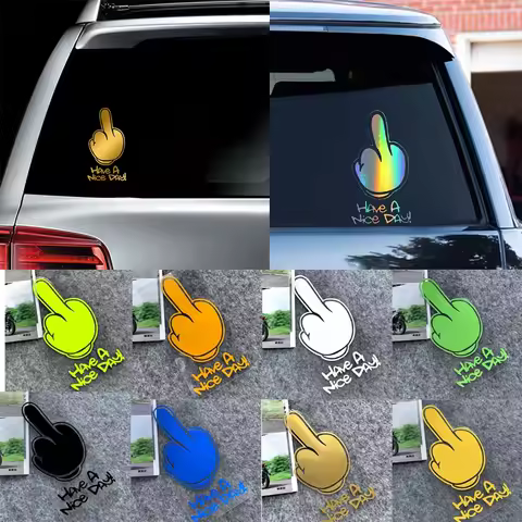 Have A Nice DAY ! Refletor Accesorios Moto Body Helmet Trunk Stickers Motorcycle Decals
