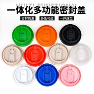 90 Caliber Milk Tea Coffee Cup Lid U-Shaped Multi-Function Integrated Lid Once Injected Plastic Inte