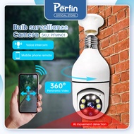 Perfin PF55MN IP Kamera CCTV Lampu Kamera  Wifi Wireless IP Camera 1080P V380 HD Night Vision Monito