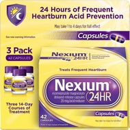 Chen's Nexium 24HR Acid Reducer Heartburn Relief Capsules With Esomeprazole Magnesium - 42 Count