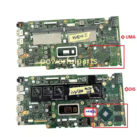 For Dell inspiron 5480 5488 5580 5481 5591 Motherboard 17859-1 0J0N00 03XWXY 0M1VNT 02H6F9 i3 i5 i7 