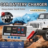 Pulse Repair Charge 2Crocodil Lorry Car Motor Bateri Kereta 3Pin Plug Universal Car battery Charger