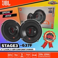 รับประกันของแท้ ยอดขายอันดับ 1 JBL STAGE3 637F ลำโพงรถยนต์ ลำโพงติดรถยนต์คู่หน้าหรือหลัง ขนาด6.5นิ้ว