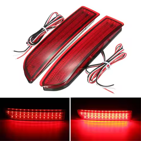2X Car Led Tail Light Parking Brake Rear Bumper Reflector Lamp For Toyota Avensis/Alphard Mki/Rav4 L