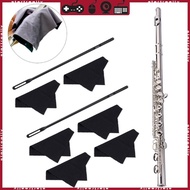 STA Flute Cleaning Kits Flute Polishing Cloth Cleaning Stick Woodwind Instruments