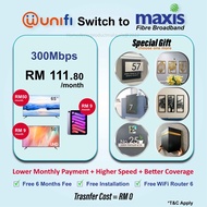 Unifi / Maxis / Time Fibre Broadband Registration Service Free 6 month WiFi 6 Router Exclusive Gift