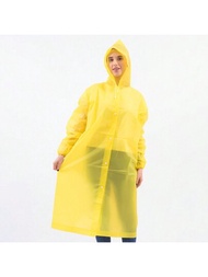 1入組雨衣，長全身重型/透明男女/成人雨衣，適合自行車和電動滑板車，防雨罩