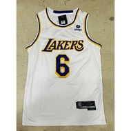 2026NEWLos Angeles Lakers # 6 LeBron James Basketball Jersey White Embroidered