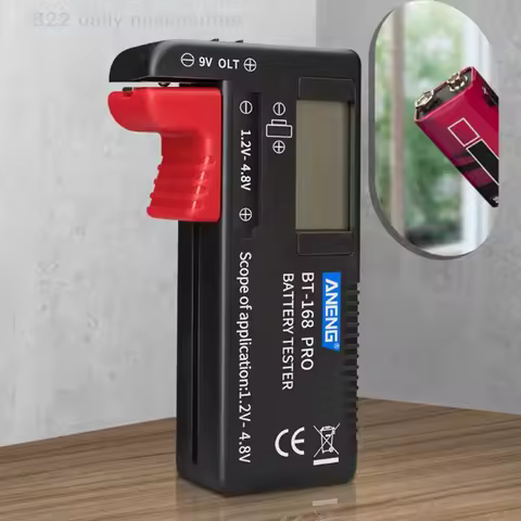 convenientDigital Battery Capacity Volt Tester Check Battery Voltage Current Meter Tester