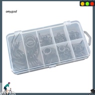 OMG 75Pcs 8 Sizes Fishing Rod Guide Line Kit Straight Single Foot Rings Repair Eyes