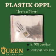 OPP PLASTIC 11 X 11 CM | Contents 100 PCS | 11 X 11 CM 24 MICRON THICKNESS |