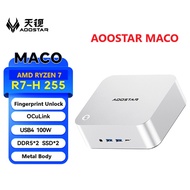 Mini PC Aoostar MACO Ryzen 7 PRO 8845HS / H255 | R7 255 | Oculink USB4.0 | High Quality Aluminum All