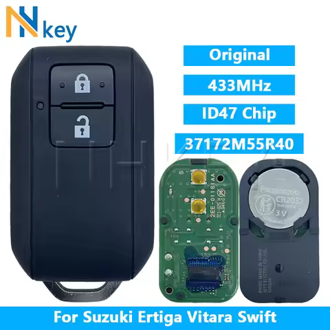 NHKEY Original For Suzuki Ertiga Vitara Swift 2018-2020 Smart Key FCC ID:37172M55R40 ID47 Chip 433MH