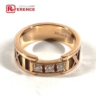 蒂芙尼 (TIFFANY&Co.) K18 金 Atlas 三鑽戒指