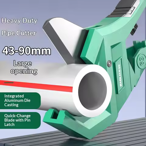 43/90MM Hose Cutter Hand Tool Electrician SK5 Pipe Scissors Ratchet PVC/PU/PP/PE Material Repair For