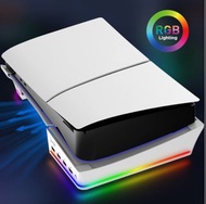 (全新) PS5 Pro/ PS5 Slim 輕薄版主機通用 RGB 電競彩燈橫置式支架 Horizontal Stand 連USB Hub擴充端子 Playstation 30週年限定版主機必配