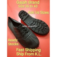 Kasut Getah Cap Gajah King 299 PVC Waterproof Rubber Shoes | Adidas Kampung