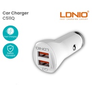 LDNIO C511Q CAR CHARGER DUAL USB QC3.0 FAST CHARGING 36W