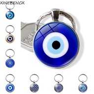 XINLEENCX Blue Evil Eye Pendant, Lucky Trendy Evil Eye Keyring, Bag Charm Turkish Fashion Blue Evil 